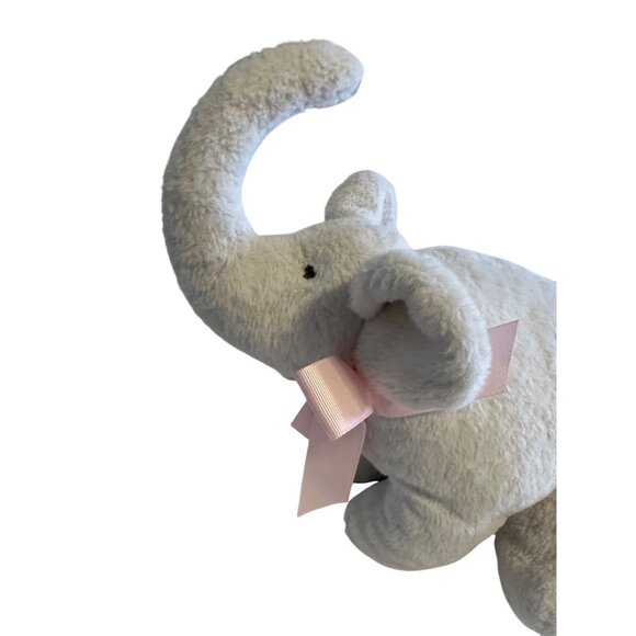 Baby Ganz Collection “Sweet Elephant”Stuffed Animal Soft Toy lovey Pink Ribbon - Picture 4 of 15